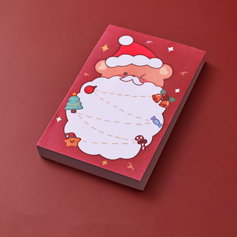 

1 шт. клейкая наклейка Kawaii Christmas Sticky Notes блокнот для заметок офис школьные принадлежности канцелярские принадлежности наклейка