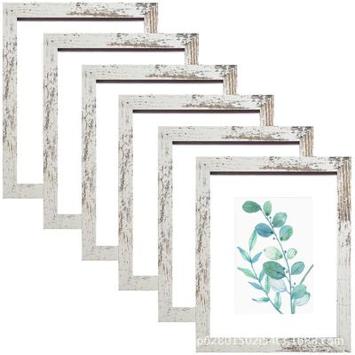Minimalistisches Holz-Fotorahmen-Set: Fünfteiliges DIY Wanddisplay, passend für 8-Zoll-, A4- und A3-Fotos.