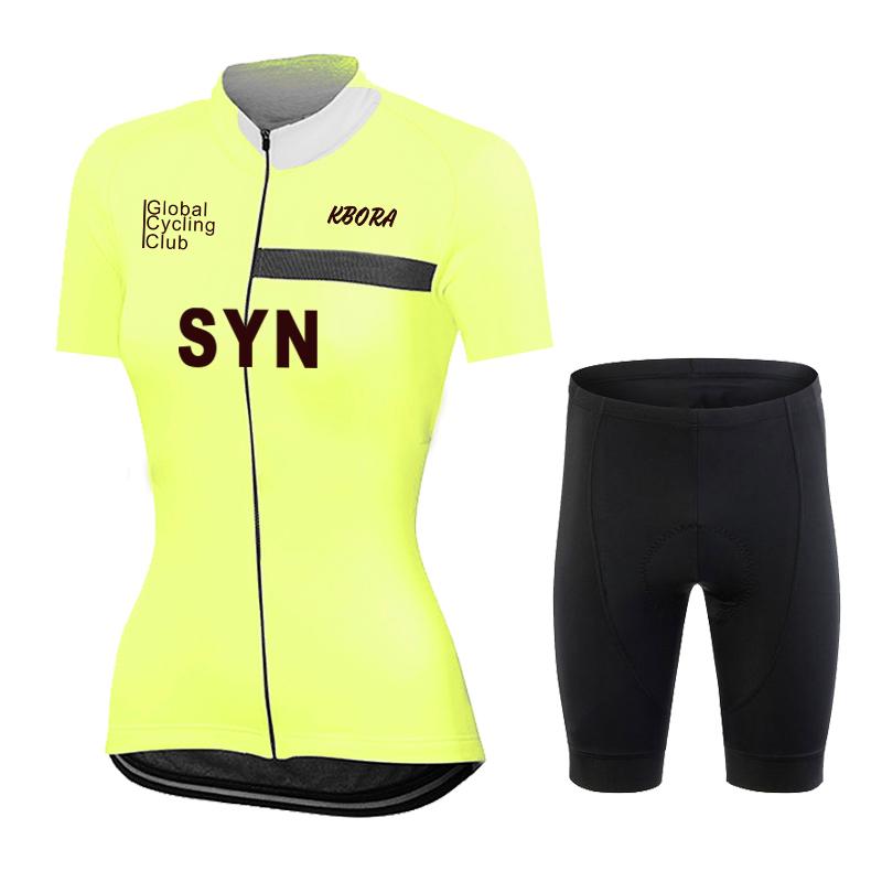 2026 Women Summer Cycling Jersey Set Short Sleeve Pink Bicycle Clothing Road Team Bike Uniform Sportswear Ropa Ciclismo Maillot