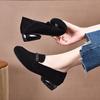 Casual flat-bottomed rhinestone autumn new doll shoes first layer cowhide one shoe two wear lazy shoes