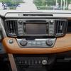 For Toyota Rav4 XA40 2013 2014 2015 2016 2017 2018 Real Soft Carbon Fiber Sticker LHD RHD Car Air Outlet Central Control Center