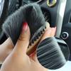 Car Interior Cleaning Brush Crevice Dust Removal Wooden Handle Soft Bristle Detailing Brush Car Interior Cleaning Tools