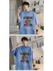 European & American High Street Retro Washed Hip-Hop T-Shirt - Men’s Summer West Coast Cotton Heavyweight Short Sleeve