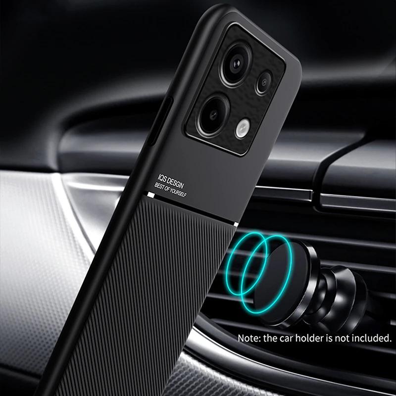Für Xiaomi POCO X6 M6 Pro Hülle Leder Magnetische Autohalterung Handyhülle POCO X5 X4 F5 Pro M4 X3 F3 F4 GT Stoßfeste Rückseite