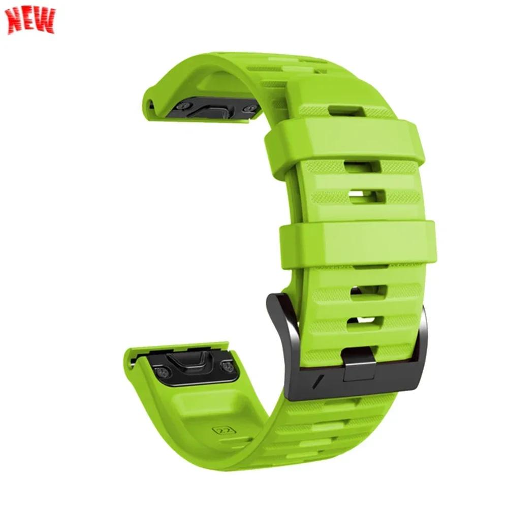 Cinturino in Silicone da 26mm 22mm Per Garmin Fenix 8 E 7 7X Pro 5 5X Plus 6 6X Pro Epix Gen 2 Cinturino Tactix 8 7/Enduro 3 Braccialetto QuickFit
