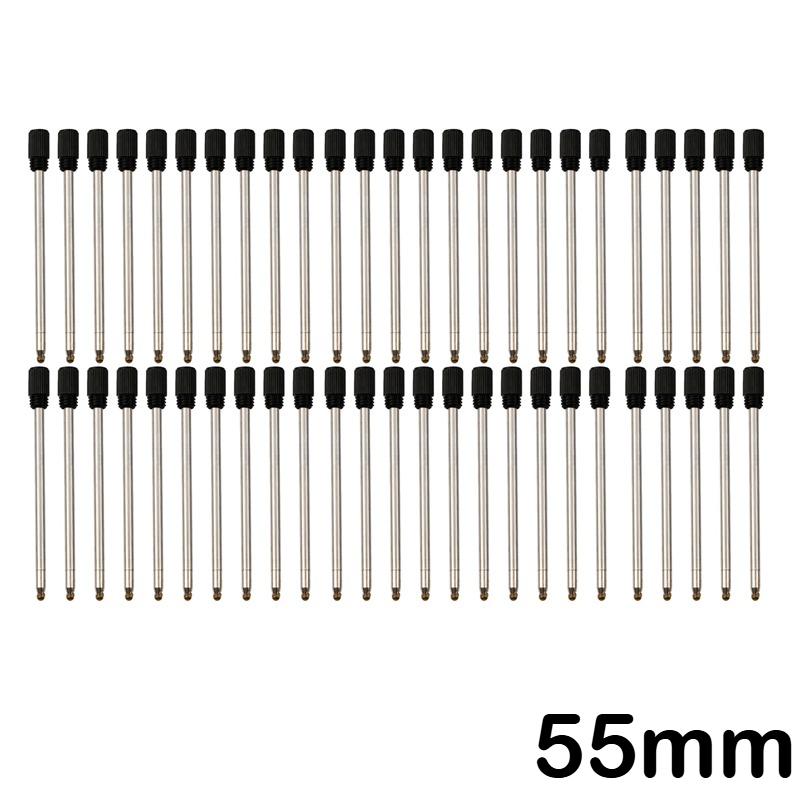 50/10/5 Stück Metall Kugelschreiber Minen Schwarz Blau Stift Minen 55mm Stift Nachfüllpackungen Geschenke Schulbürobedarf Schreibwaren