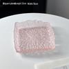Irregular Glacier Glass Dessert Plate