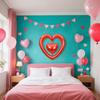 Valentines Red Hearts Balloons 30 Inch Valentine Balloons Set, Valentines Day Foil Balloons For Valentines Day Decorations