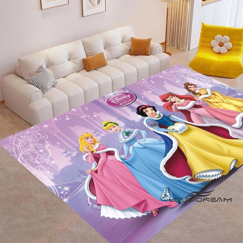 This Disney pink princess-themed rug is suitable for girls' bedrooms, bedside tables, living rooms, sofas, floor mats, children'