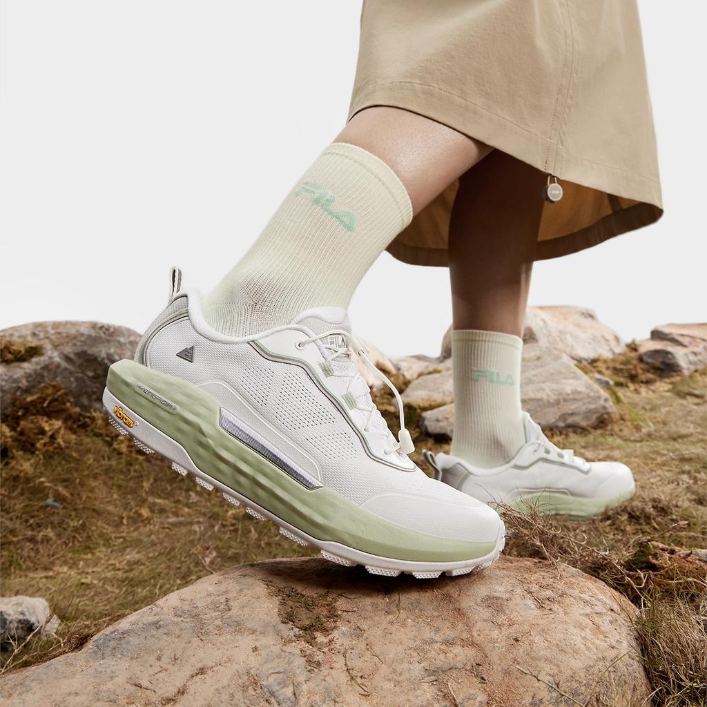 Fila Explorer Womens Minimalist Breathable Lightweight Slip-On Low-Top Outdoor Functional Shoes Women Shoes Bright-White A12W431206FBW