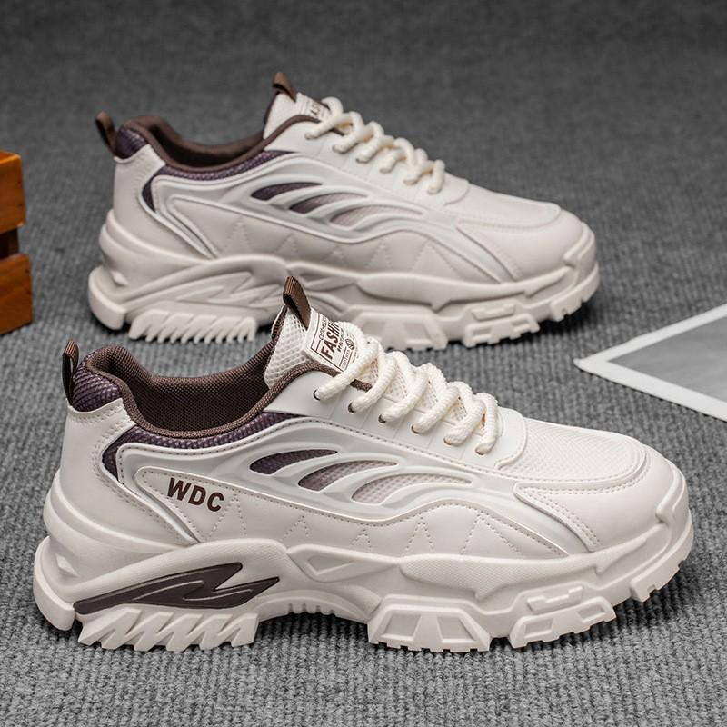 

Men s Shoes New Breathable Mesh Sneakers Fashionable All-matching Platform Sole Casual Running Daddy Men 42