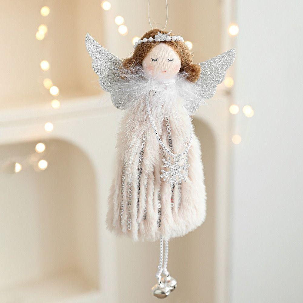 Lovely Design Christmas Tree Hanging Pendant Cute Style Hanging Angel Angel Doll  Home Decoration