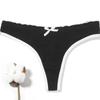 European-Size Women's Seamless Cotton Thong - Sexy Low-Rise T-Back Underwear