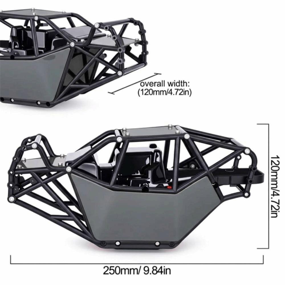Nylon RC Roll Cage Buggy Body Shell 1/10 Scale RC Crawler Body Shell  For RC Car Model