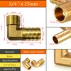 1pc Brass Pagoda Hose Barb Elbow Fitting 16/19/25mm 3/4" Thread Pipe Connector for Fuel Air Water Line - Universal Fit