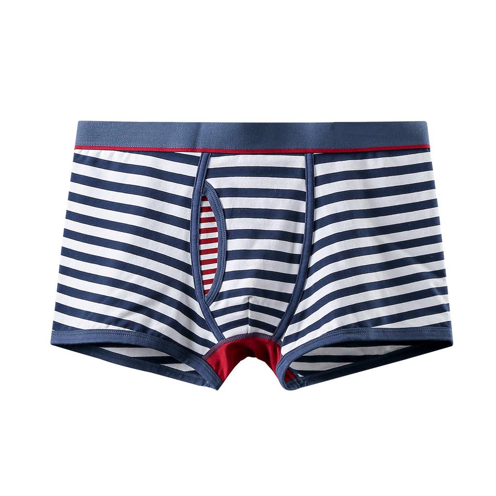 Men's Underwear Stripe Panties U-protruding Boxers Briefs Fashion Knickers Underpant Undies Boxer Shorts M L XL XXL XXXL