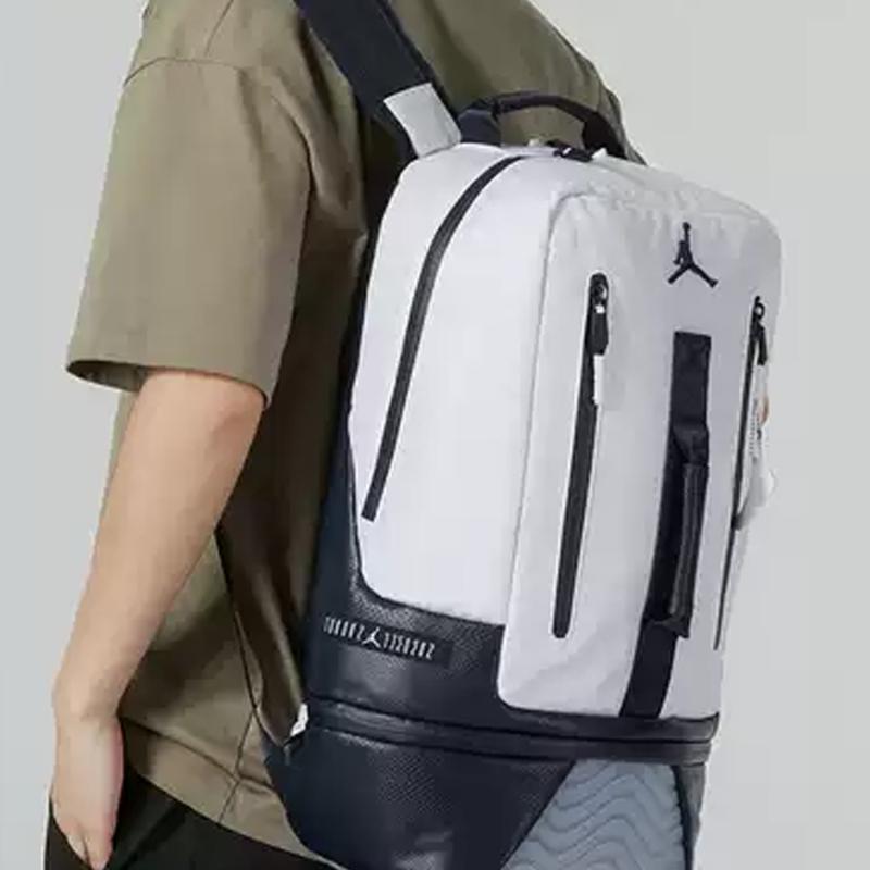 Jordan Polyester Elastane Backpack Regular Unisex Black/White Jordan JD2323039AD-002