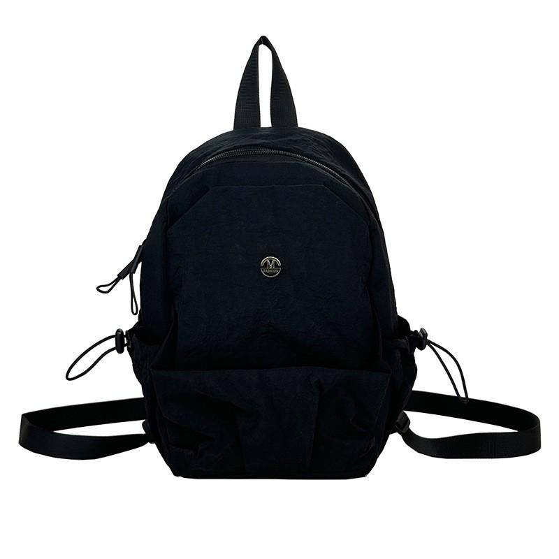 New Pure Color Light Small Backpack Women Simple Large-capacity Chest Bag Casual Travel Commuting All-matching Portable