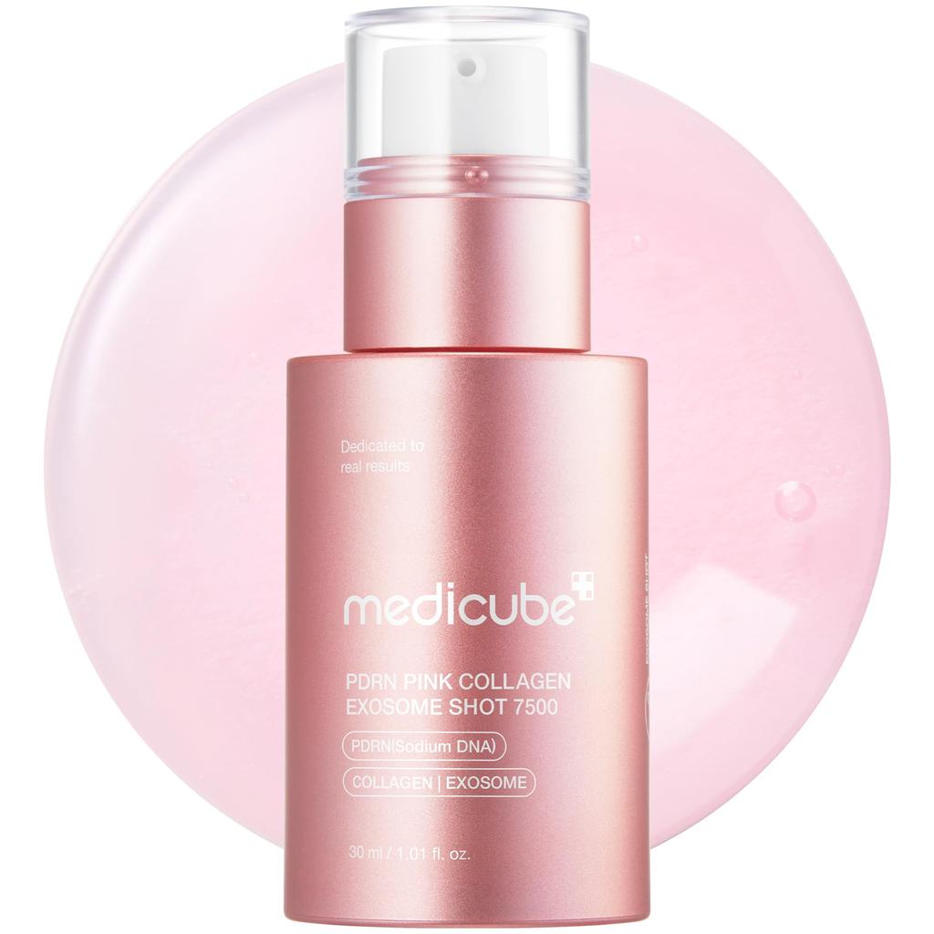 Medicube PDRN Pink Exosome Shot 7500 Auftragen Nadel Beauty Serum Porenstraffung Lead-In-Flüssigkeit Koreanische Kosmetik Serum