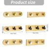 Bamboos And Stainless Steel Hook For Hanging Towels Clothes Decorative Coat Rack Wall Mounted Key Organizer
