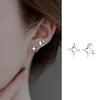 Exaggerated Irregular Metal Dangle Earrings for Women Vintage Geometric Statement Drop Earrings Punk Rock Jewelry Accessories