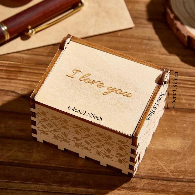 Boîte à musique personnalisée en bois 1 pièce, chanson vocale personnalisable, cadeau photo avec texte