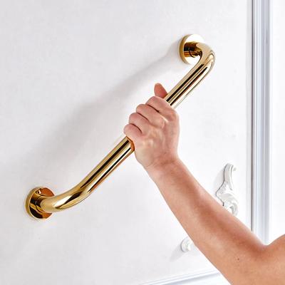 30/40/50 cm Maniglione per Vasca da Bagno WC Ottone Finitura Oro Barra di Supporto Maniglia Sicura per Doccia Porta Asciugamani