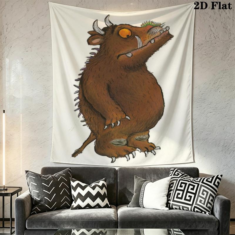 Gruffalo Nástěnná tapiserie Estetické závěsné na zeď Tištěná látková přikrývka Dekorativní tapiserie do ložnice obývacího pokoje Domácí dekorace
