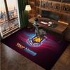 West Ham United Fußball Benutzerdefinierter Kristall-Samt-Teppich, Personalisierter Namens-Textdruck, Fußball-Logo Weiche rutschfeste Fußmatte Heimdekoration Geschenk
