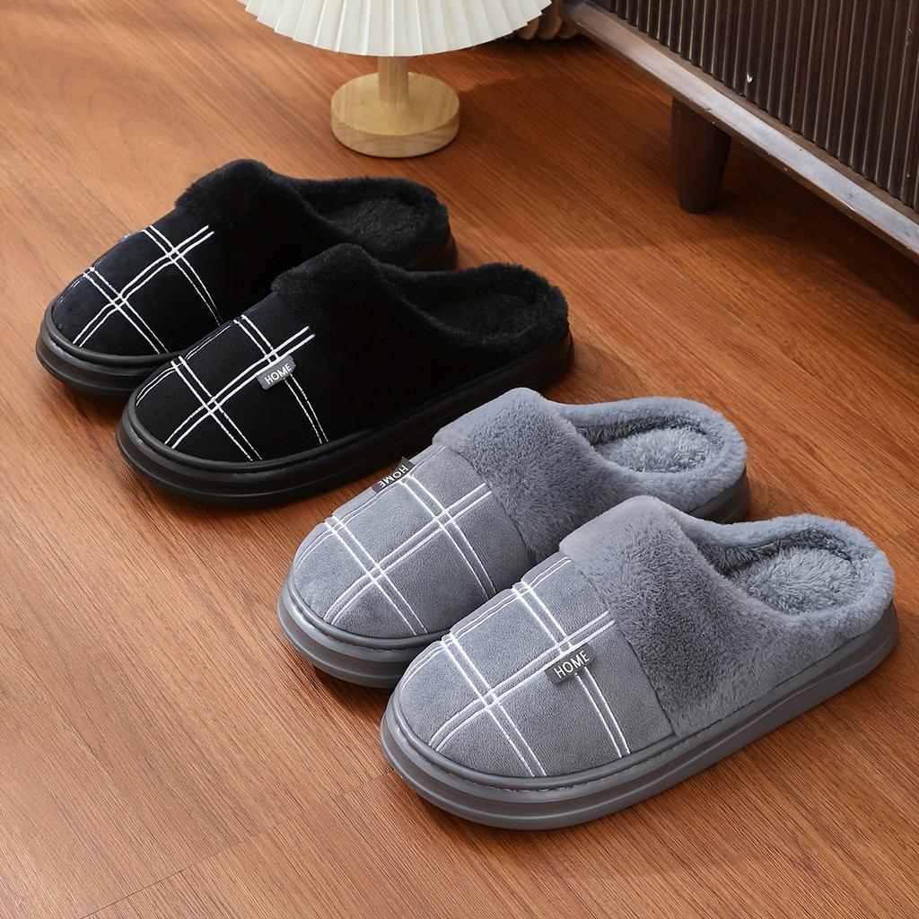 Winter Warm Men's Oversized Slippers Home Slippers