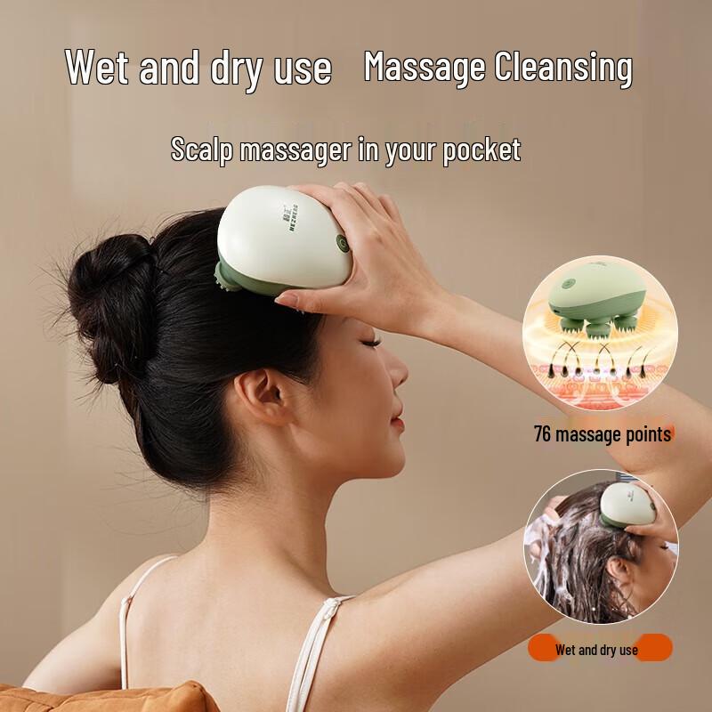 Hezheng IPX7 Waterproof Smart Head Massager