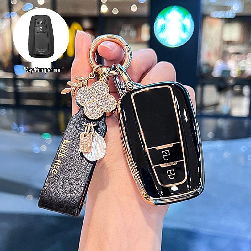 Toyota Key Case for Camry, RAV4, Wildlander, Levin, Crown, Lu Fang - Suitable Keychain Bag for Men and Women.