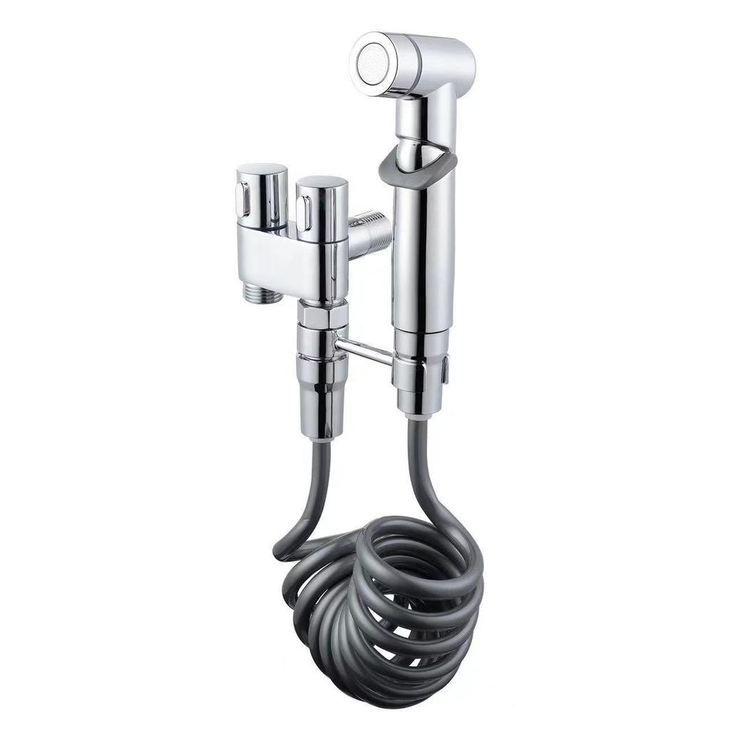 Set Bidet e Doccetta WC Grigio a Doppia Uscita