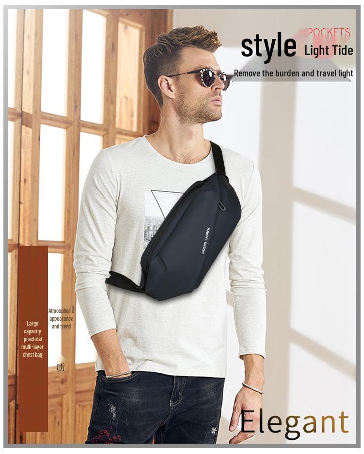 Men's Multifunctional Crossbody Chest Bag for Running, Cycling, and Outdoor Sports