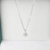 14K Gold-Plated Sterling Silver Flower Pendant Necklace - Elegant Clavicle Chain Gift