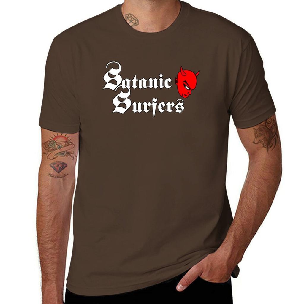 New New 03 logo satanic surfers genre punk rock TShirt plus size tops oversized t shirt Aesthetic clothing mens tall t shirts