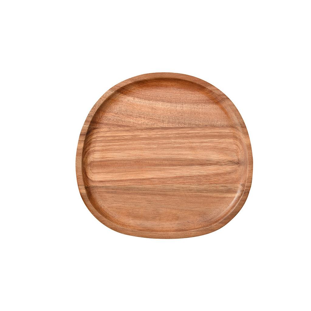 Wood Dinner Plates Irregular Oval Serving Tray Fruit Dishes Dry Fruit Sushi Tea Tray Bread Wooden Plate Home Decoration