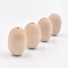 10pcs 30*20mm Egg Shaped Wooden Beads Easter Wood Beads Farmhouse Rustic Beads Loose Spacer Beads for Craft Decoration