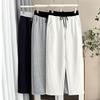 Plus Size Winter Fleece Casual Banana Straight Long Pants For Women
