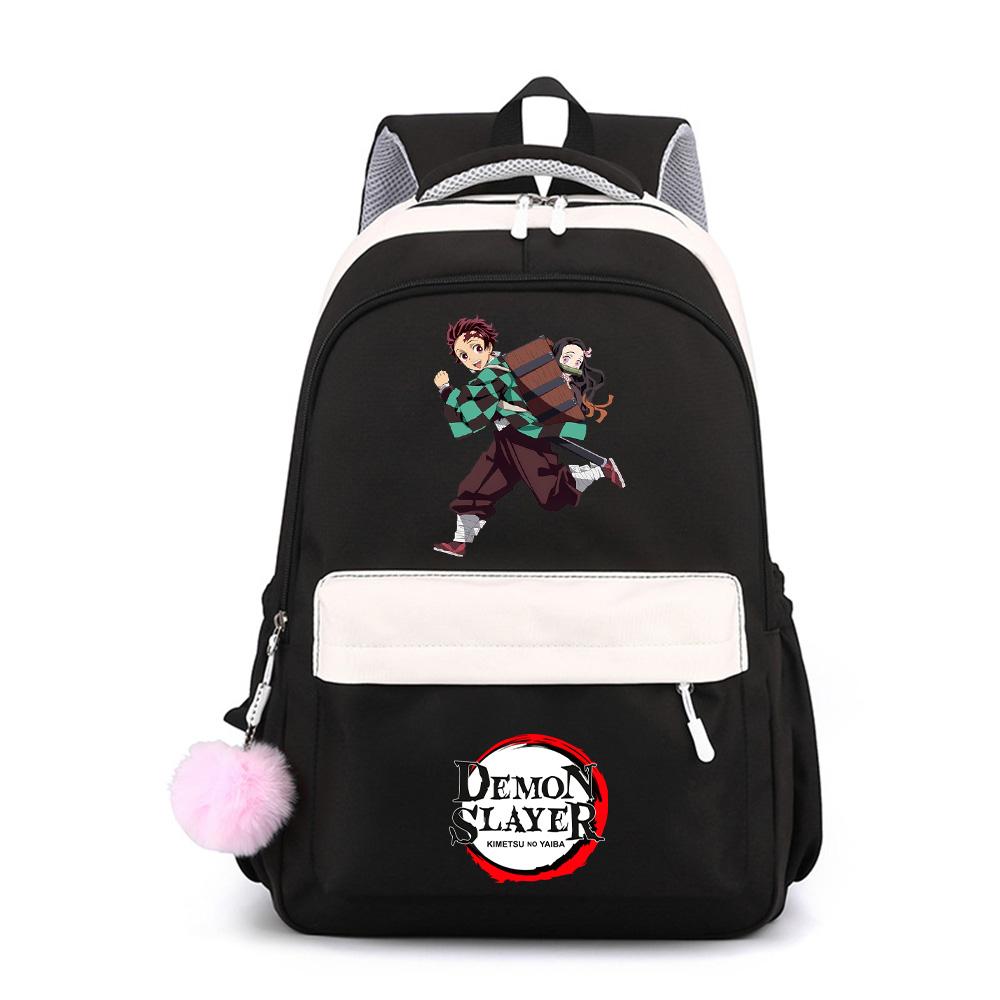 Anime Demon Slayer Printed Large Capacity Waterproof Backpack for Teenger Student Schoolbag Bookbag Gift Travel Bag