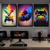 Colorful Game Controller Wall Art Poster Prints Nordic Aesthetic Picture Canvas Painting Gaming Boy Room Home Decoration