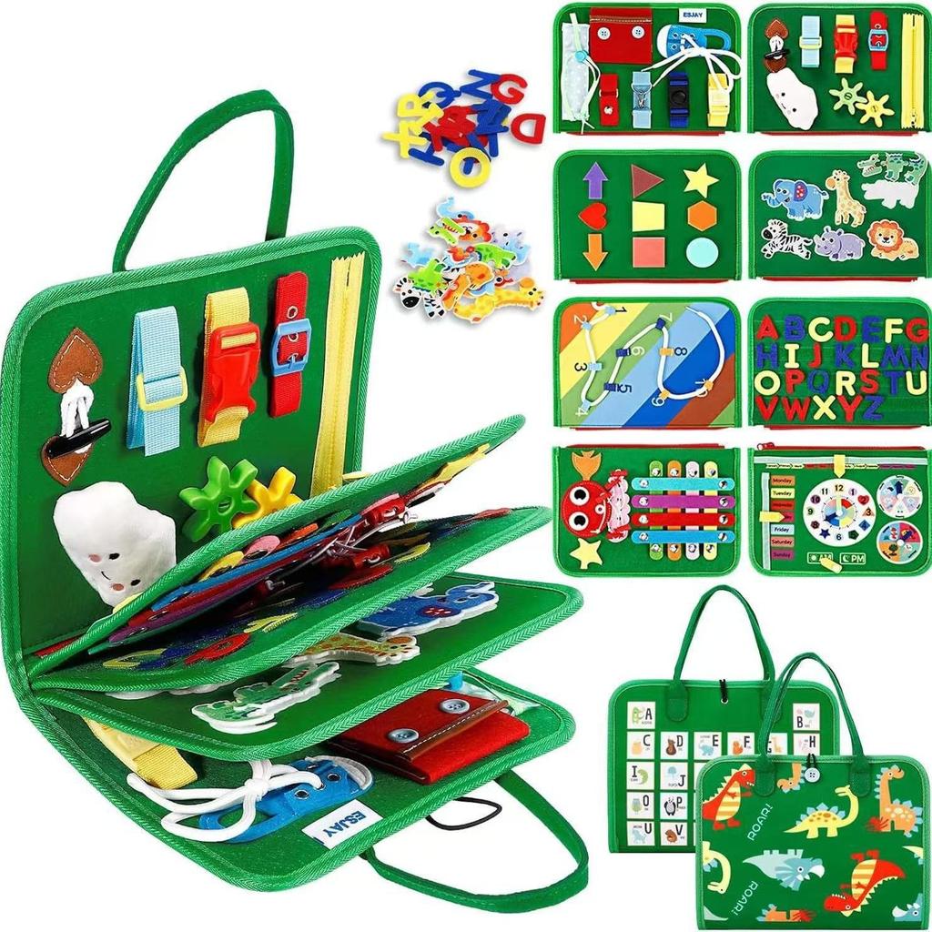 Montessori DIY Felt Busy Board: Infant Sensory & Educational Toy for Early Learning