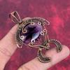 Star Amethyst Pendant Copper Wire Wrapped Gemstone Pendant Handmade Tortoise Pendant Copper Wire Wrap Jewelry Gifts for Wife Dainty Pendant