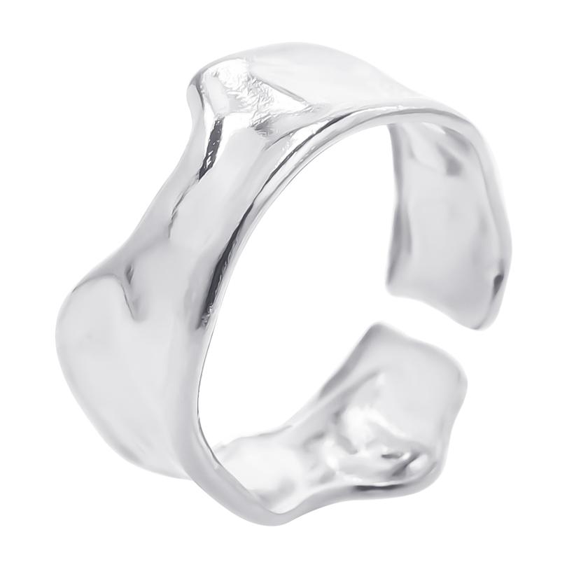 Irregular Stainless Steel Rings For Women Men Accessories 2026 Trend Vintage Jewelry Silver/Gold/Rainbow Color Ring Bague Mujer