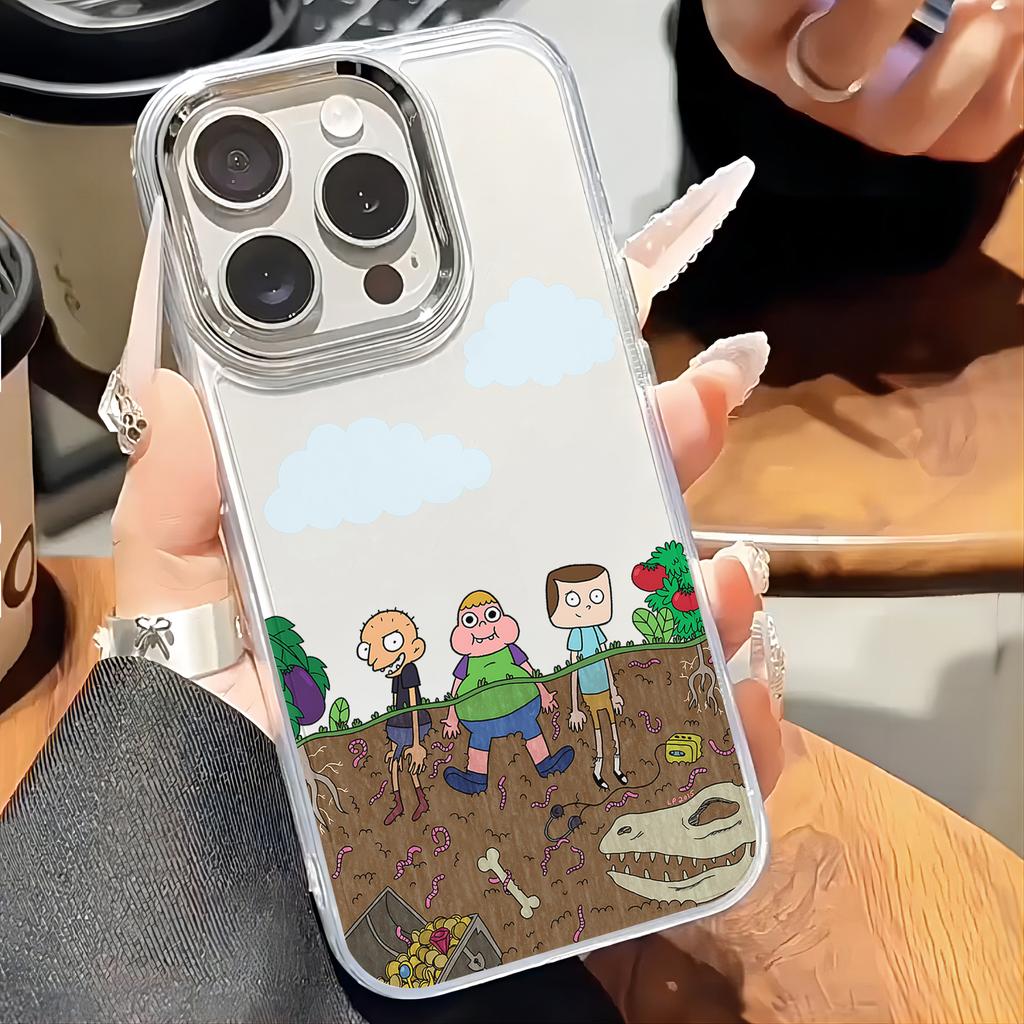 Funny C-Clarence Phone Case for Samsung Galaxy S25 S24 S23 S22 S21 S20 Note20 FE Ultra Edge Plus 4G 5G Transparent Soft Cover