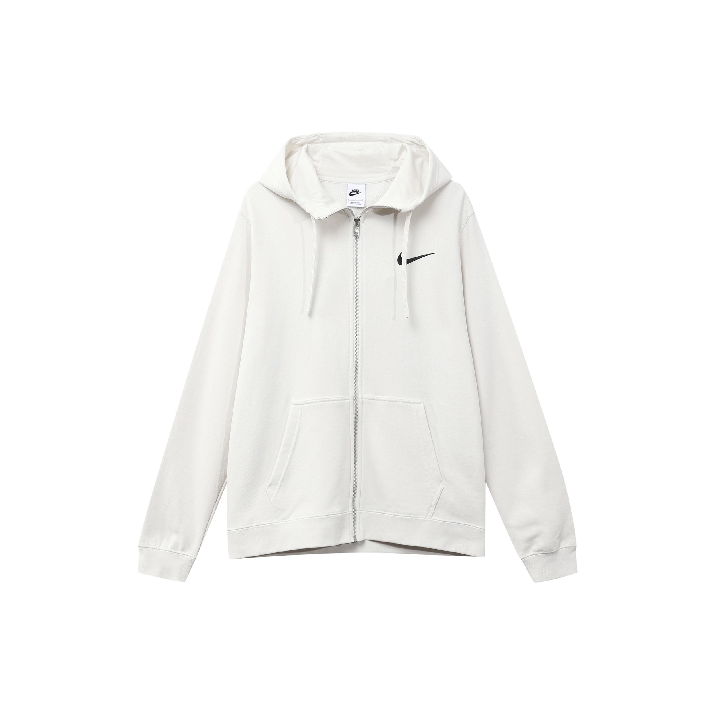 Nike Logo Full Zip Hoodie White Men s FJ1320-030 S
