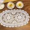 New Oval Crochet Doilies Crochet Cotton 35/40CM Crochet Placemats Handmade Doilies