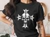 Distressed Skull Cross T-Shirt, Gothic Grunge Aesthetic Tee, Alternative Fashion Top, Metalhead Gift, Edgy Graphic Tee
