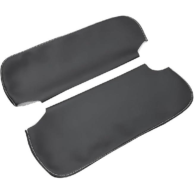 Car Sun Visor Cover, Left and Right Side Sun Visor Skin Pair Black Fits for Chevy Camaro 1993-2002, for Firebird 1993-2002, Microfiber Leather