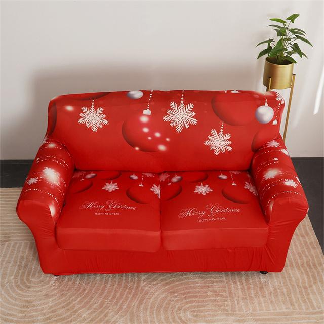 1set Weihnachten Sofa Abdeckung Stretch Sofa Schonbezüge Für Wohnzimmer Weihnachten Sessel Couch Abdeckungen Mit Kissen Abdeckung Couch Bezug